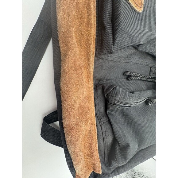 Vintage 90s Sasson Canvas Backpack w/ Suede Trim – Rare Retro - Picture 16 of 16